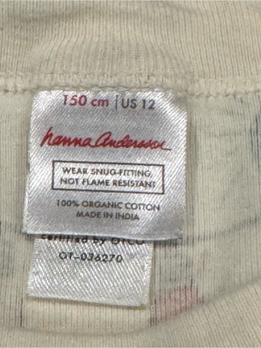 Hanna Andersson Christmas Lights Holiday Pajamas Size 12 EUC 100% Organic Cotton - Picture 4 of 16
